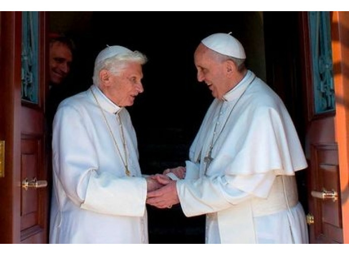 Papa emerito Benedetto XVI e Papa Francesco Papa emerito Benedetto XVI e Papa Francesco